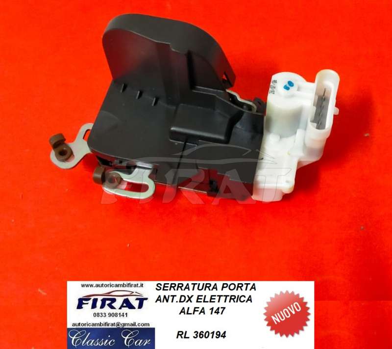 SERRATURA PORTA ALFA 147 ANT.DX ELETT. (360194)